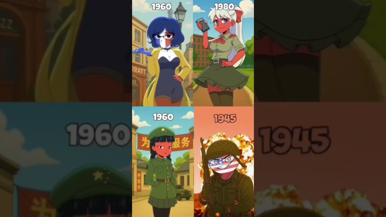 THE AGING OF COUNTRIES 🚩#countryhumans#countrygirl#edit   StateHuman/StateGirls/MrTie