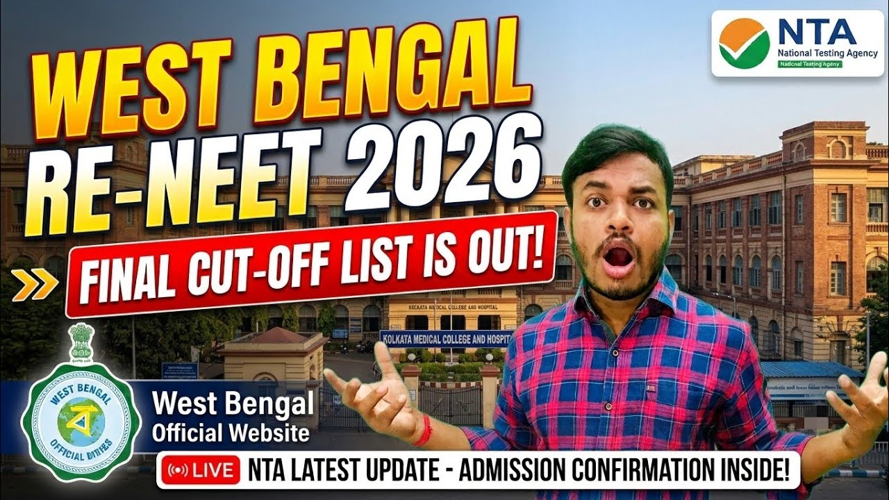 NEET 2026 Final Cut-off West Bengal😱  | Category Wise Cutoff | NTA Latest Update | #neetcutoff2026 