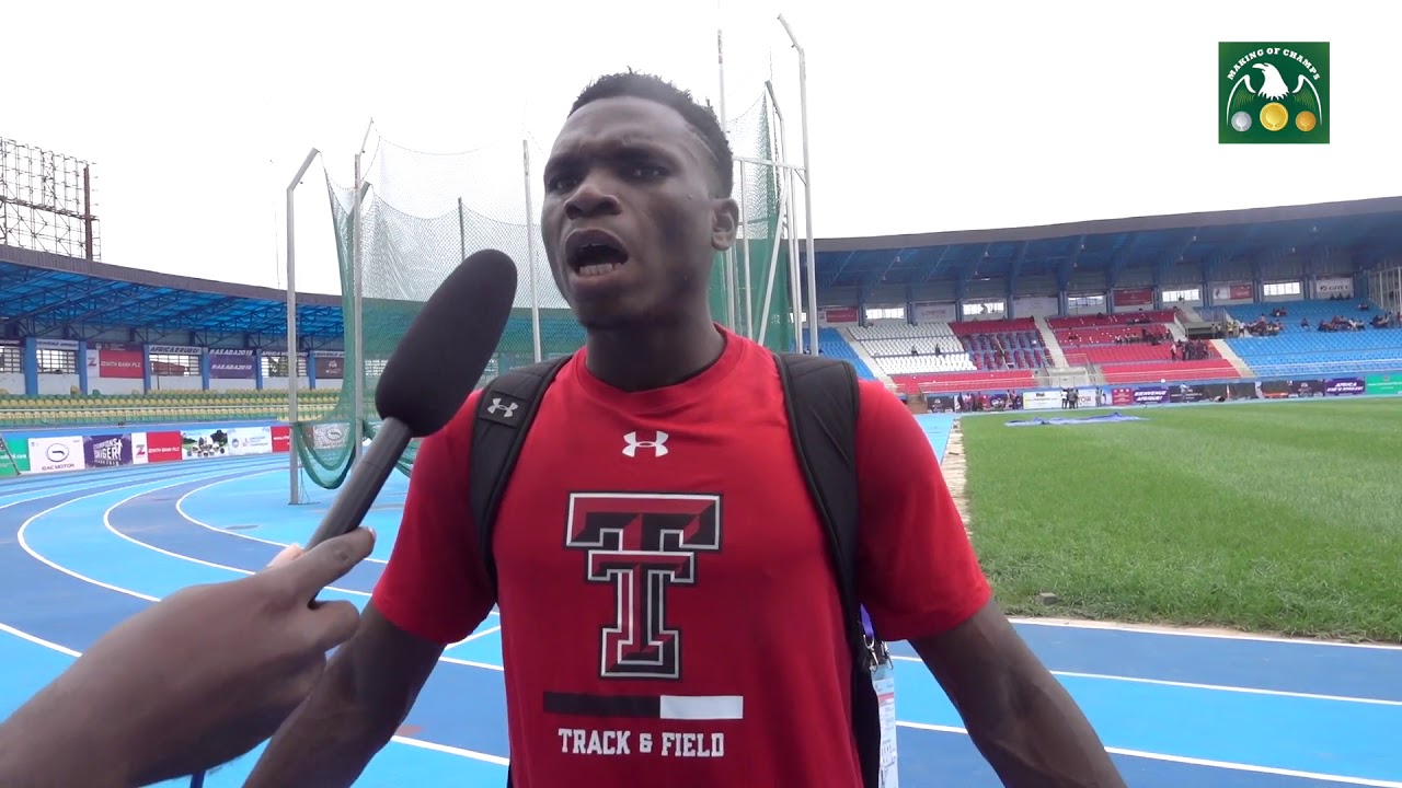 Divine Oduduru speaking about his expectations for the 2018 African Championships