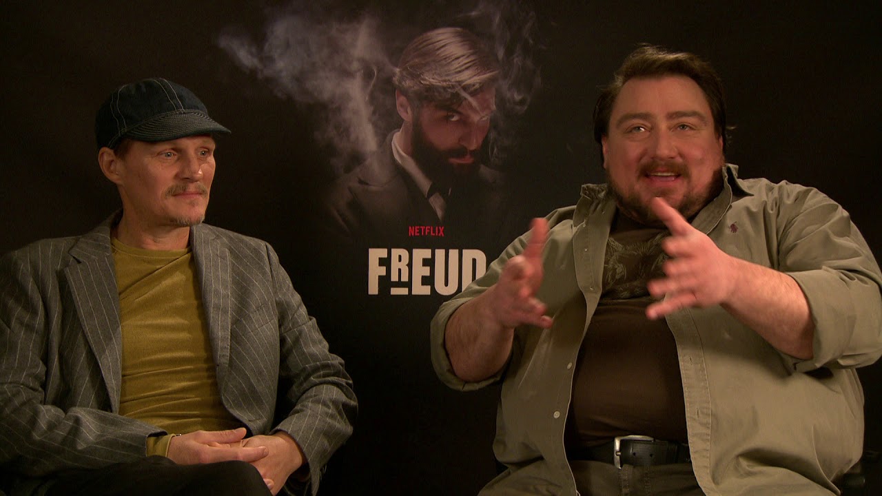 FREUD Interview GEORG FRIEDRICH & CHRISTOPH KRUTZLER - neue NETFLIX Serie - Krimi