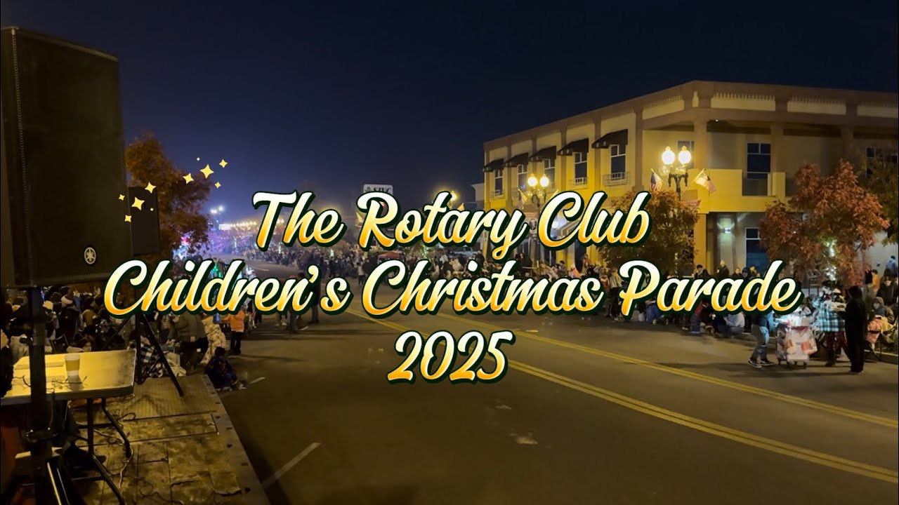 The Rotary Club Children’s Christmas Parade 2025 #porterville #parade #marchingband #christmas 