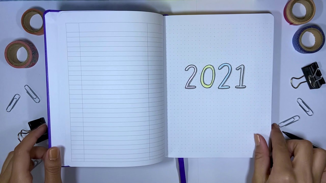 2021 Bullet Journal Set up + January Spread!