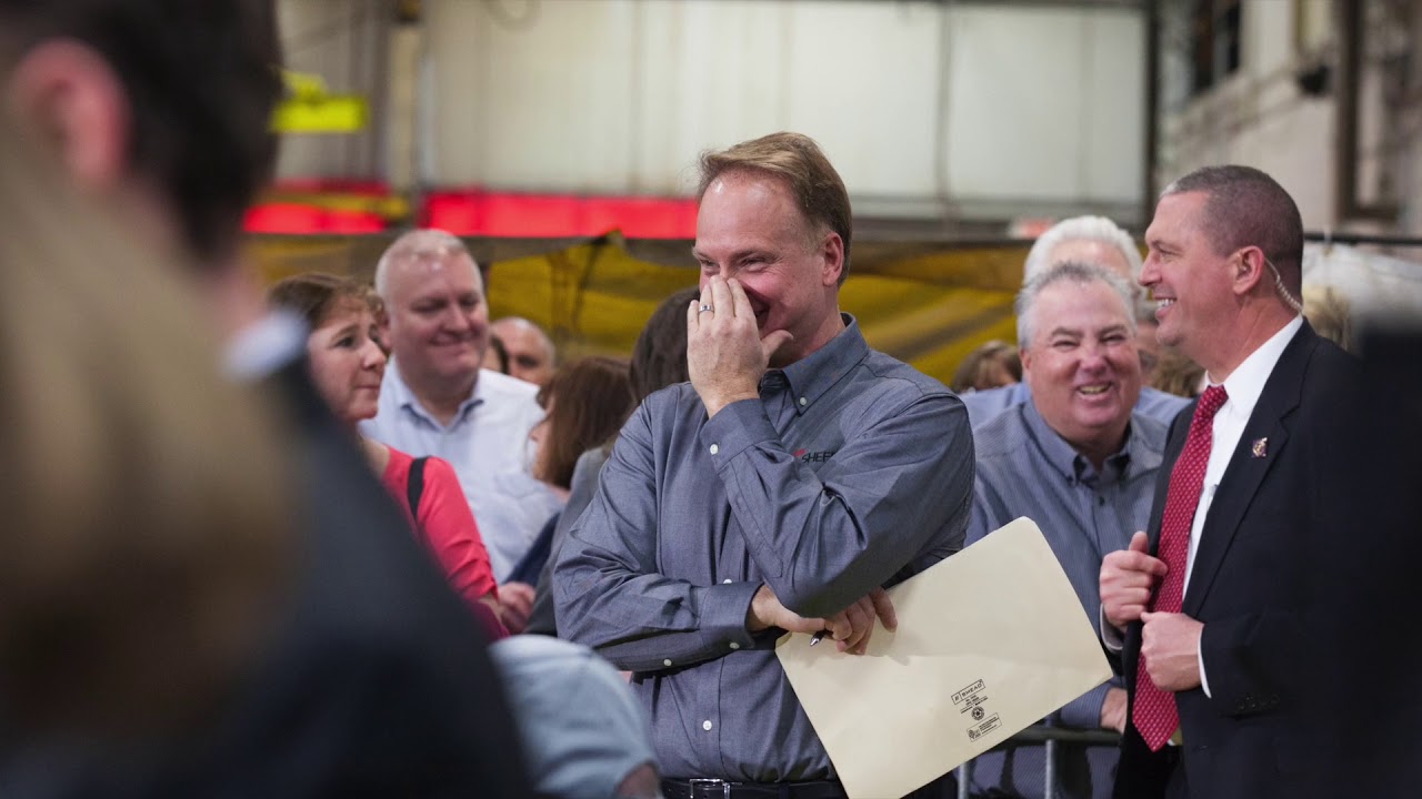 President Trump at The Sheffer Corporation