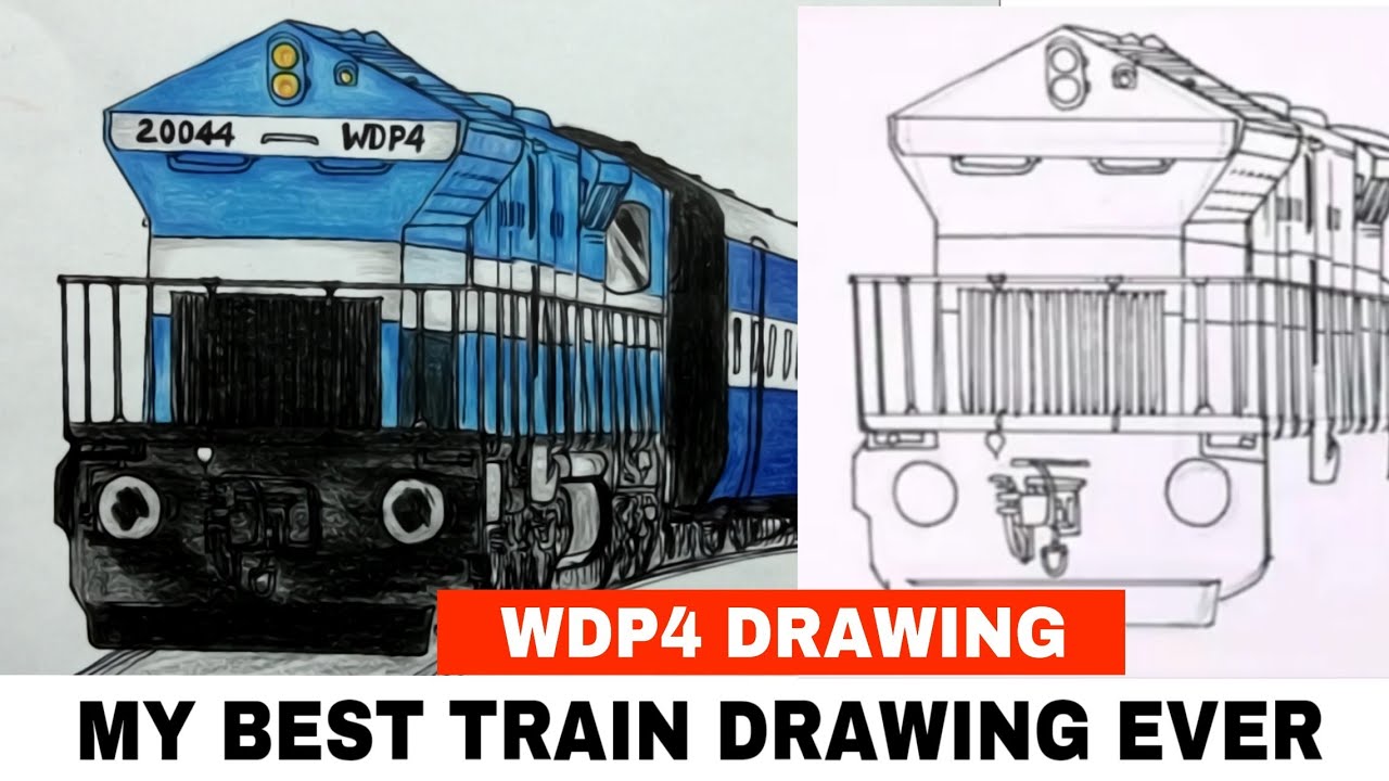 MY BEST TRAIN DRAWING EVER | WDP4 | ARTIST MUNDA