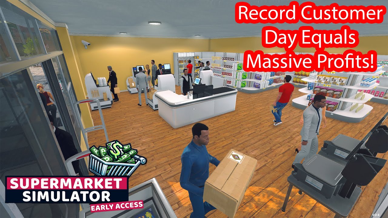 INSANE Sales! Record Number of Customers in Supermarket Simulator 🚀💵 Part 67