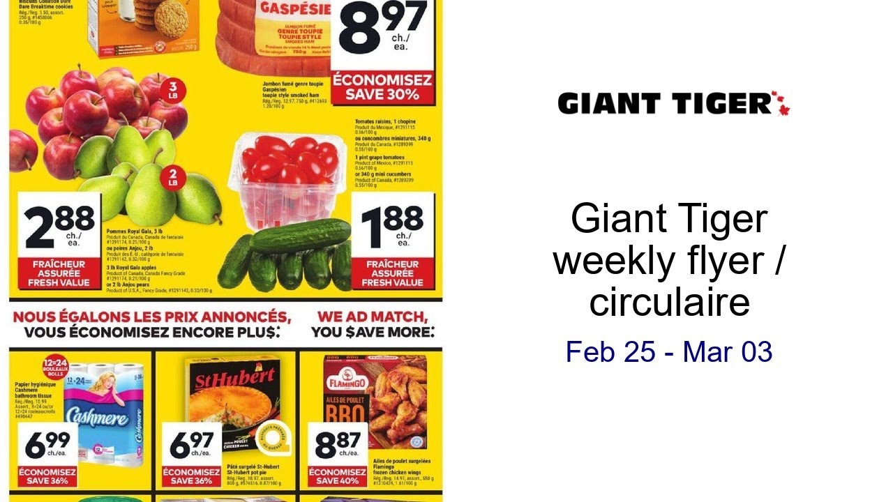 Giant Tiger weekly flyer / circulaire Feb 25 - Mar 03