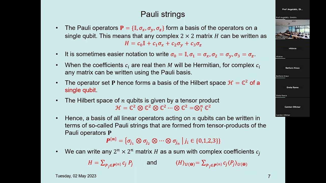 Prof. Dieter Jaksch, The Structure of VQA (Variational Quantum Algorithms)