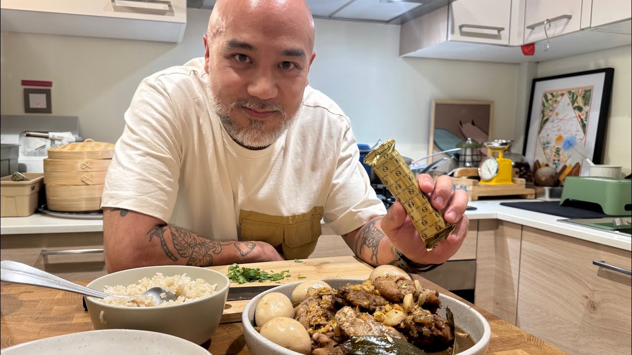 Chicken Pork Adobo… with DUBAI CHOCOLATE? 🇵🇭🍫
