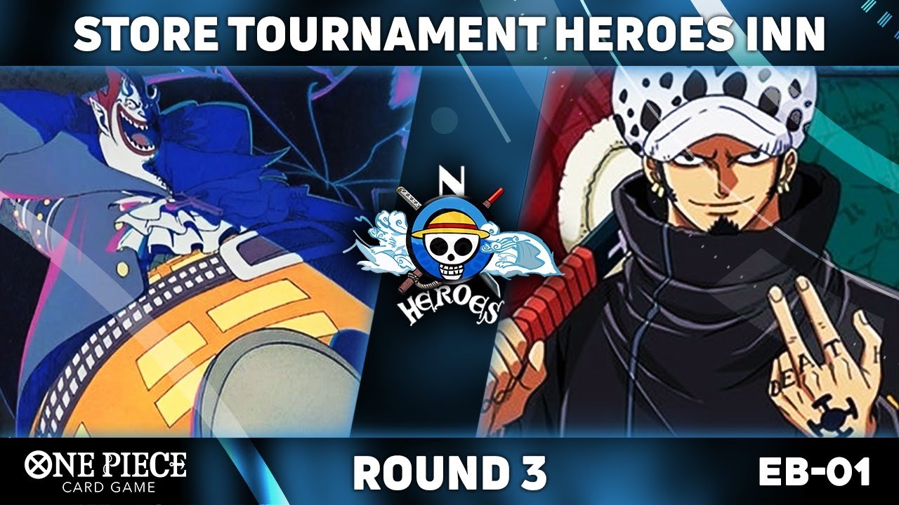 FIRST EB01 LOCAL | MORIA  VS  RG LAW | STORE TOURNAMENT HEROESINN | noHEROES | ONE PIECE TCG