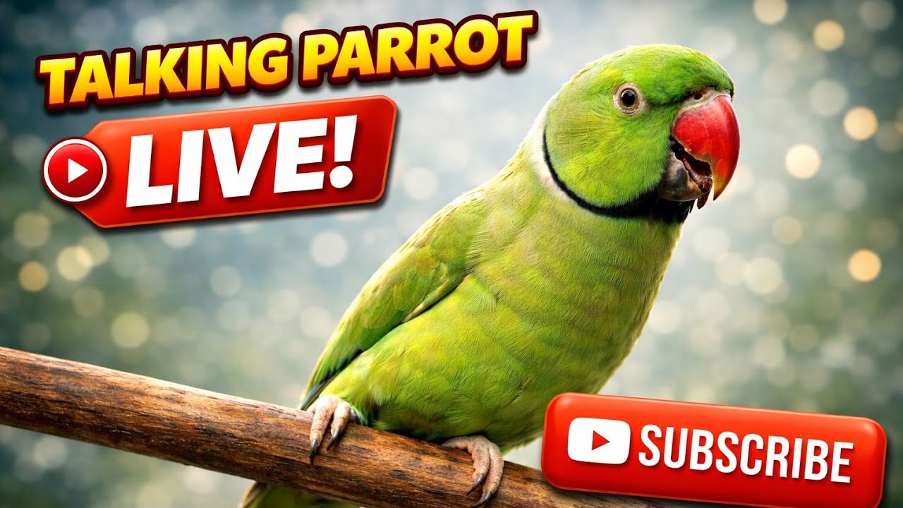 TALKING PARROT is live! (SUBSCRIBE IF YOU LOVE BIRDS)🤗