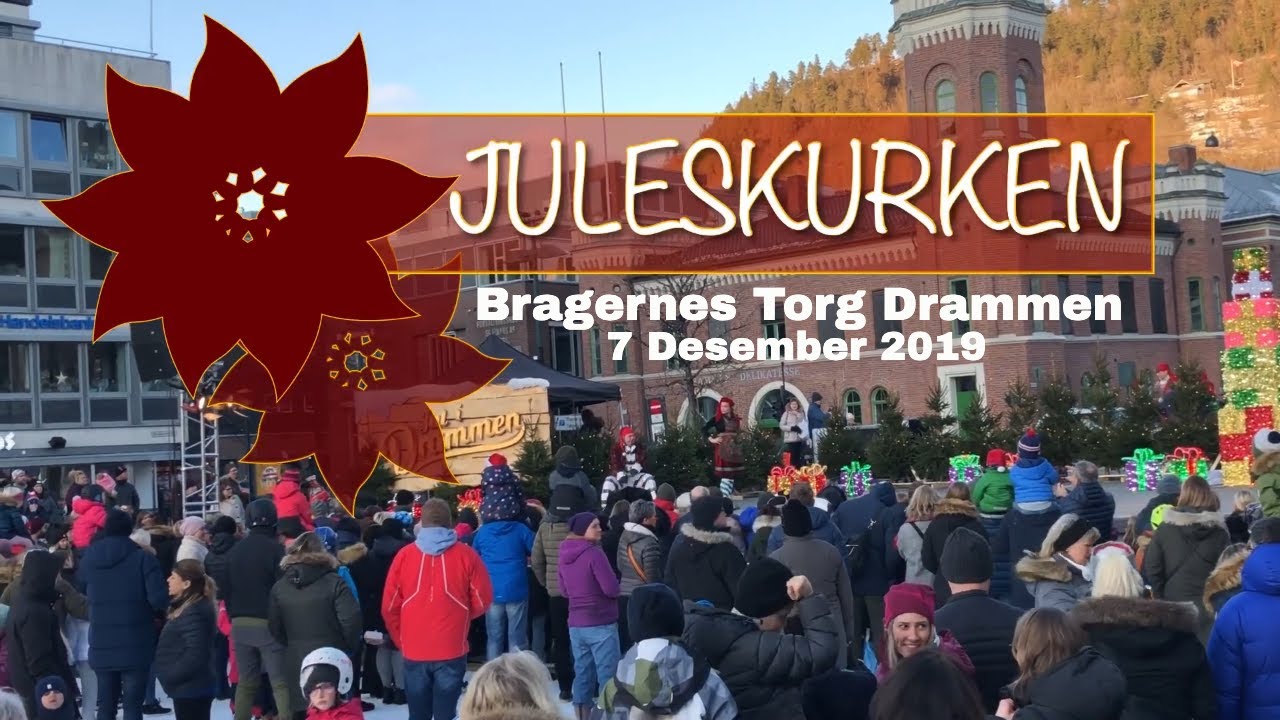 JULESKURKEN Drammen Bragernes Torg Drammen. Nyheter, Drammen, Jan-Erik Hanssen