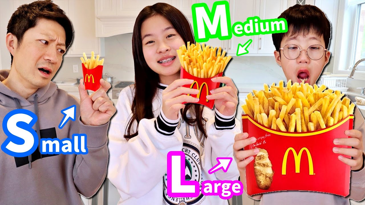 大中小 生活したら🤪 着るもの 食べるもの 遊ぶもの SMLのどれかです😬