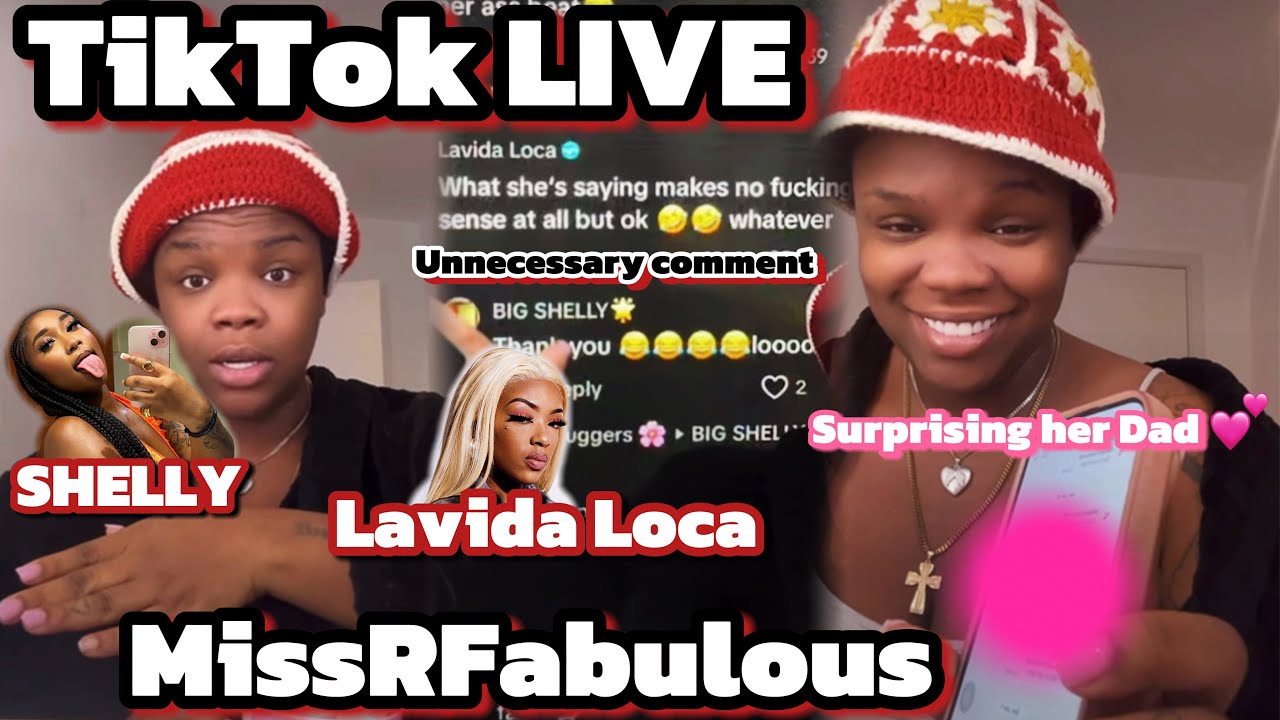 TikTok Live with MissRFabulous | Addressing Lavida Loca & Shelly + Surprising Her Dad 👶🏾💕