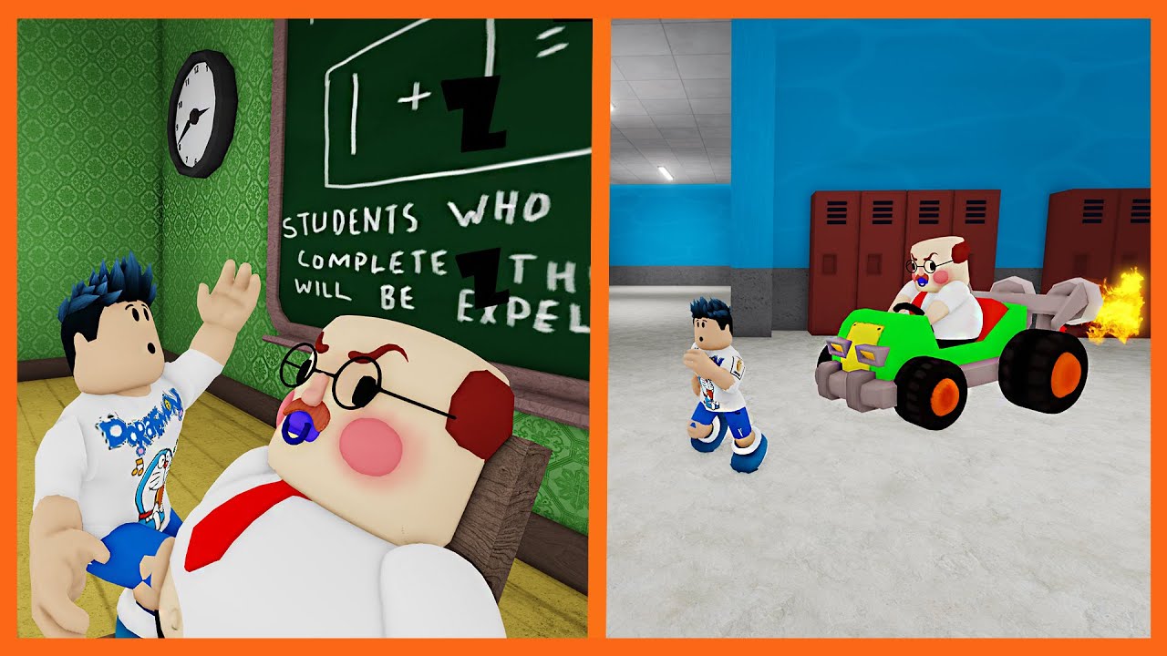 OSURUKLU BEBEK ÖĞRETMENİN OKULUNDAN KAÇTIK !!! | ROBLOX BABY TEACHER SCHOOL BREAKOUT