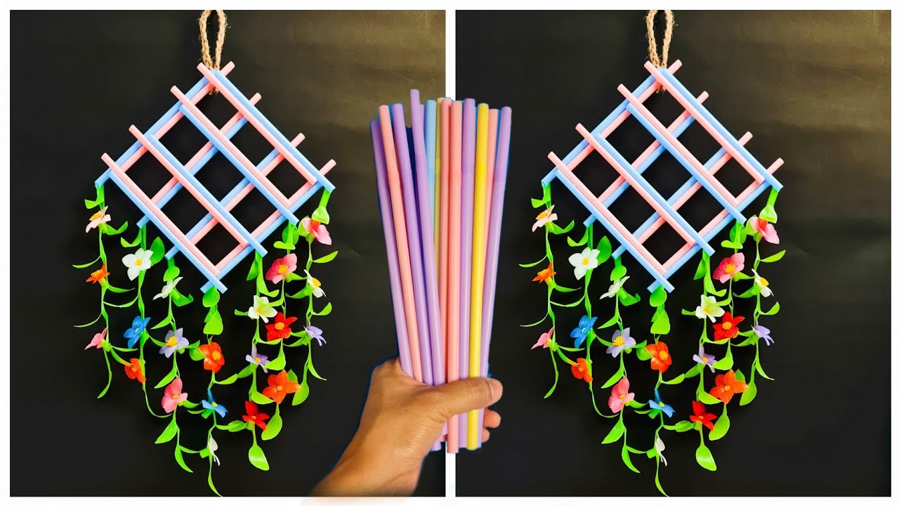 DIY WALL Hanging | Straw Crafts Ideas Ep.4 | Home Decoration Ideas | Straw Arts and Crafts