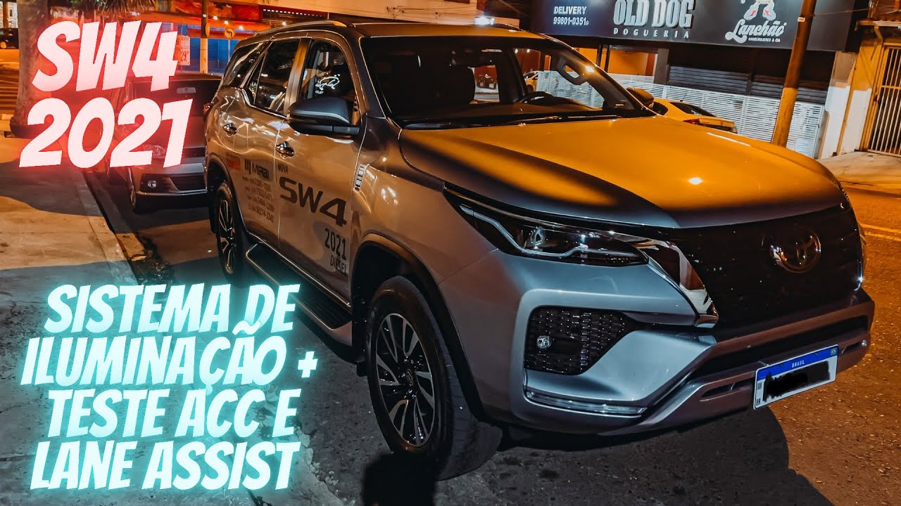 NOVA TOYOTA SW4 SRX 2021 - ILUMINAÇÃO NOTURNA INTERNA E EXTERNA + TESTE ACC E LANE ASSIST 