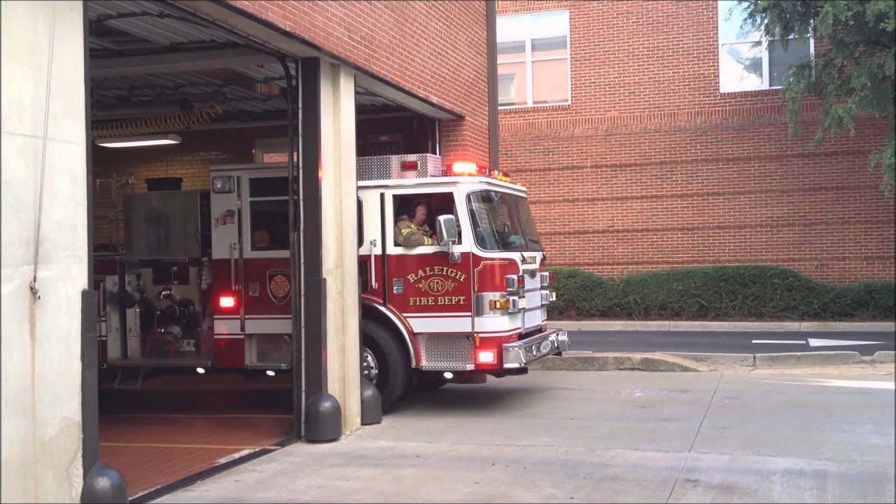 Raleigh FD - Apparatus Leaving Station 1