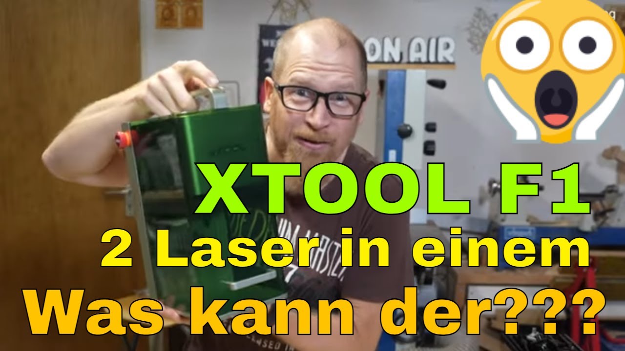 XTOOL F1 - Zwei Laser in einem (10W Diodenlaser + 2W IR Laser) - superschnell