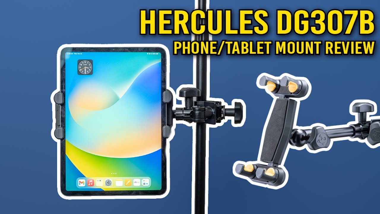 Обзор держателя для планшета или телефона Hercules DG307B, подставки для музыки на iPad!