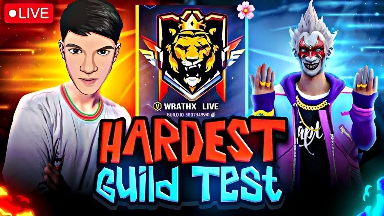 🔴FREE FIRE LIVE😮1 VS 2 GUILD TEST🤡😱FULL REACTOIN 😱🤡 #shortslive #fflive #shortfeed #guildtestlive
