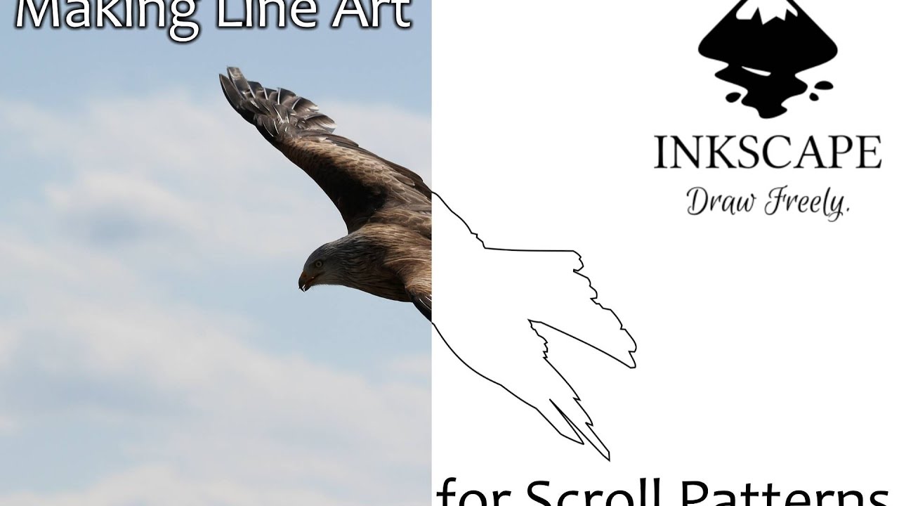 Make A Scroll Saw Pattern - Line Art & Background Removal with Inkscape