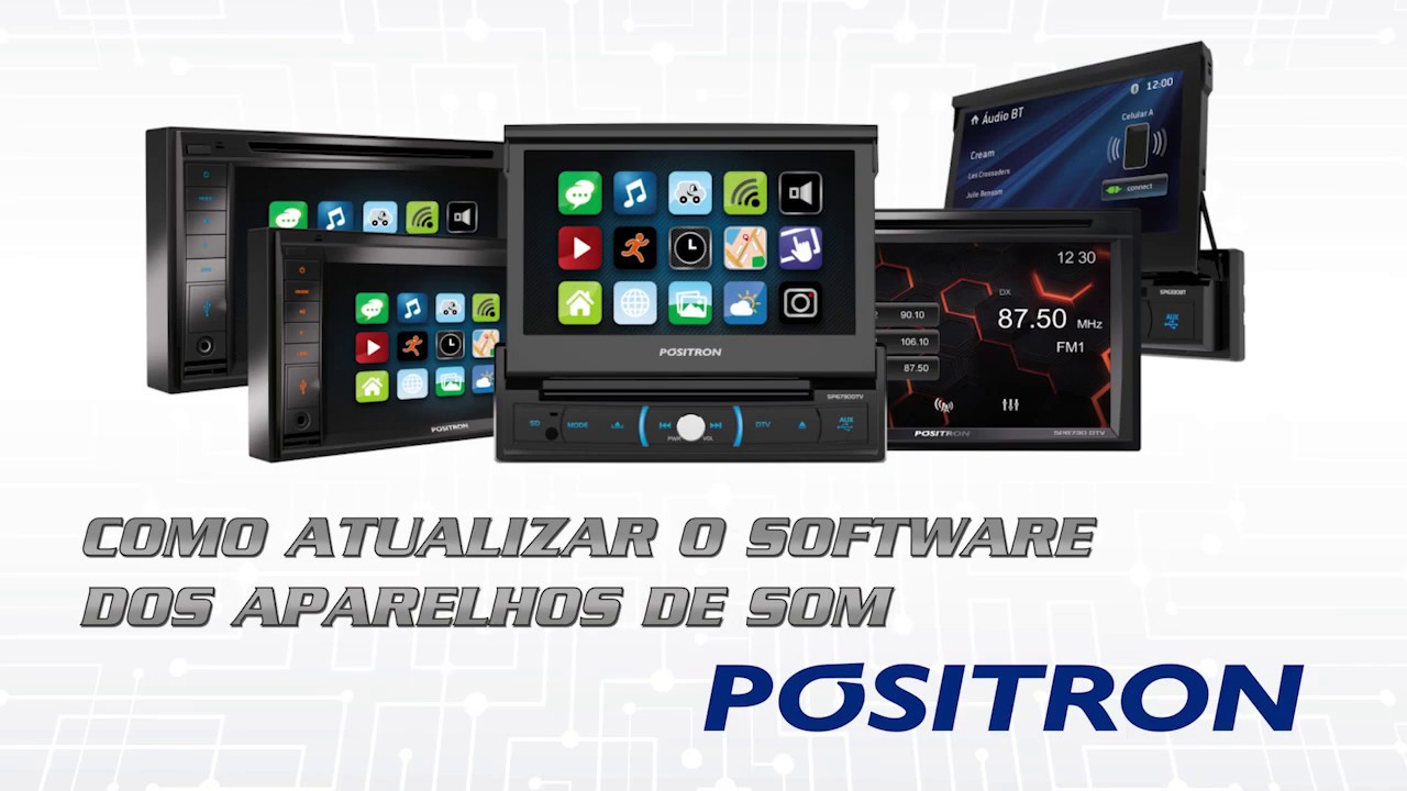 Como atualizar o software dos aparelhos de som P&oacute;sitron (Mirror Connect)