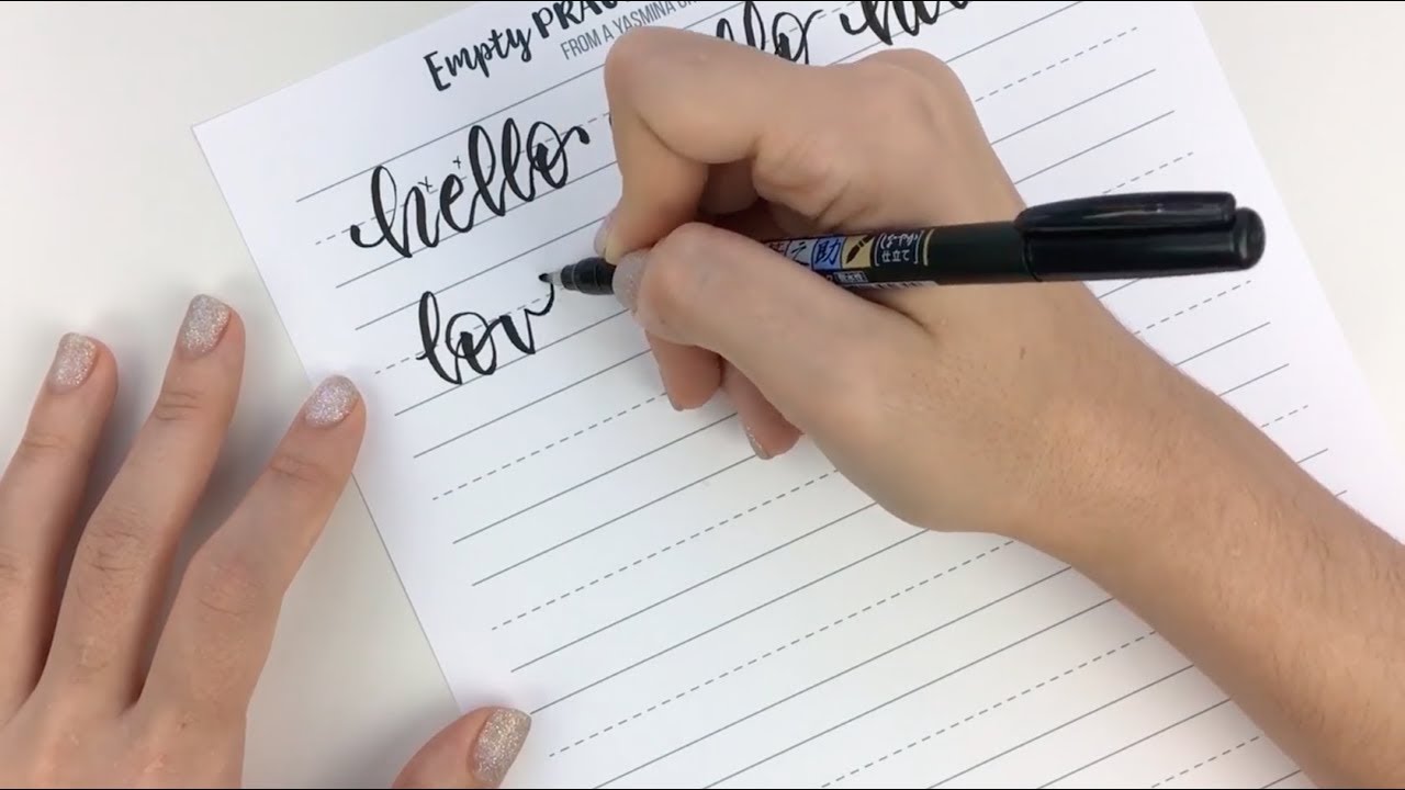 Modern Calligraphy For Complete Beginners | Anyone Can Brush Letters | A SKILLSHARE CLASS
