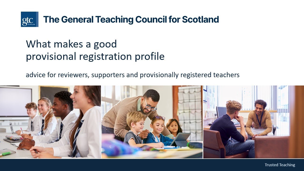 What makes a good provisional registration profile