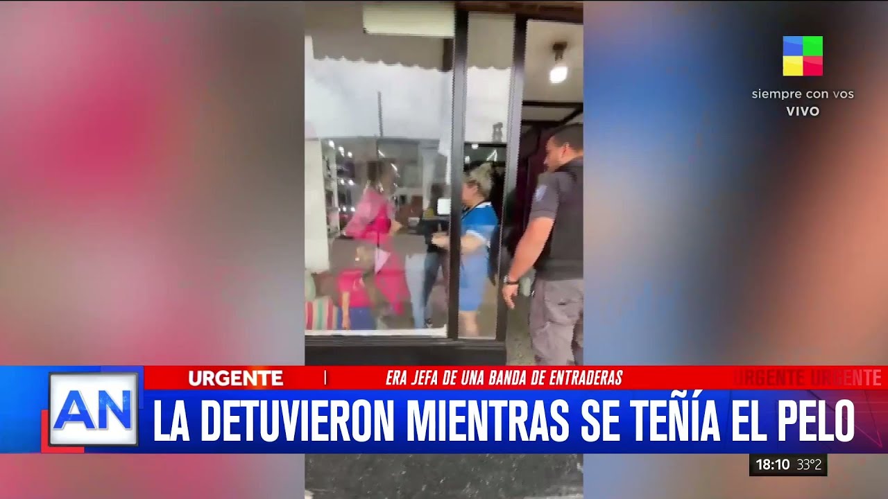 🔴 LA DETUVIERON MIENTRAS SE TEÑÍA EL PELO