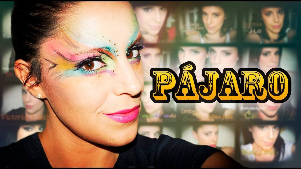 Maquillaje Pájaro exótico Carnaval Fantasía, Fantasía #21 | Silvia Quiros