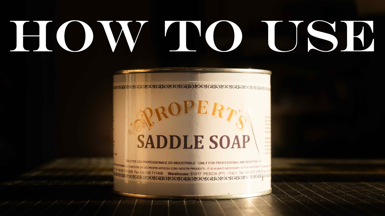Чистка и восстановление кожи с помощью SADDLE SOAP