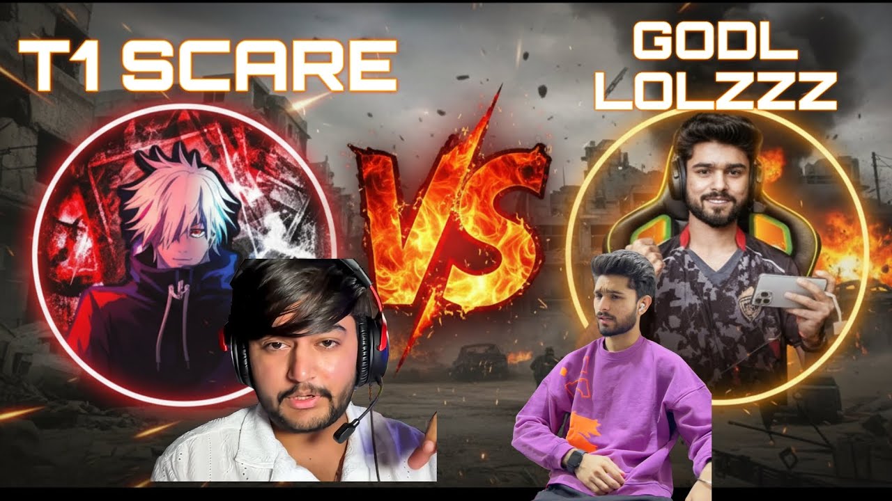@LoLzZzGaming vs @T1SCARE 😲 INTENSE FIGHT 🔥 #bgmi 