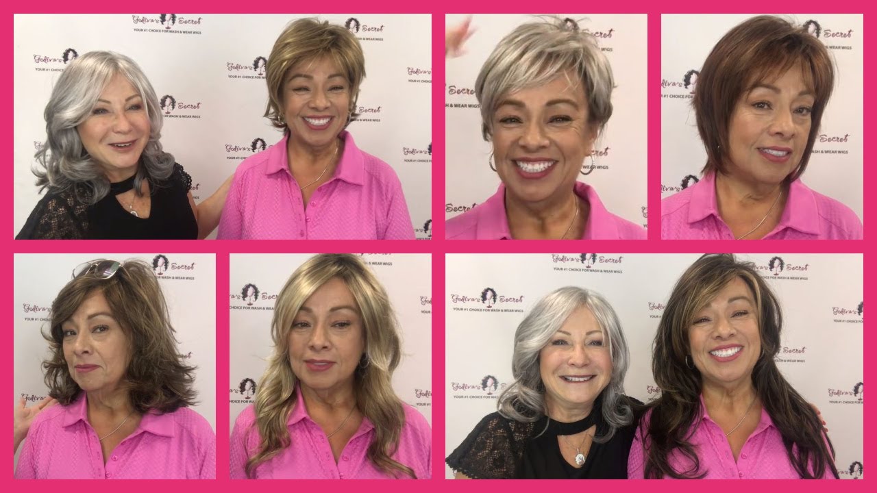 Large Wig Styles Shown on Large Head Model (Official Godiva's Secret Wigs Video)