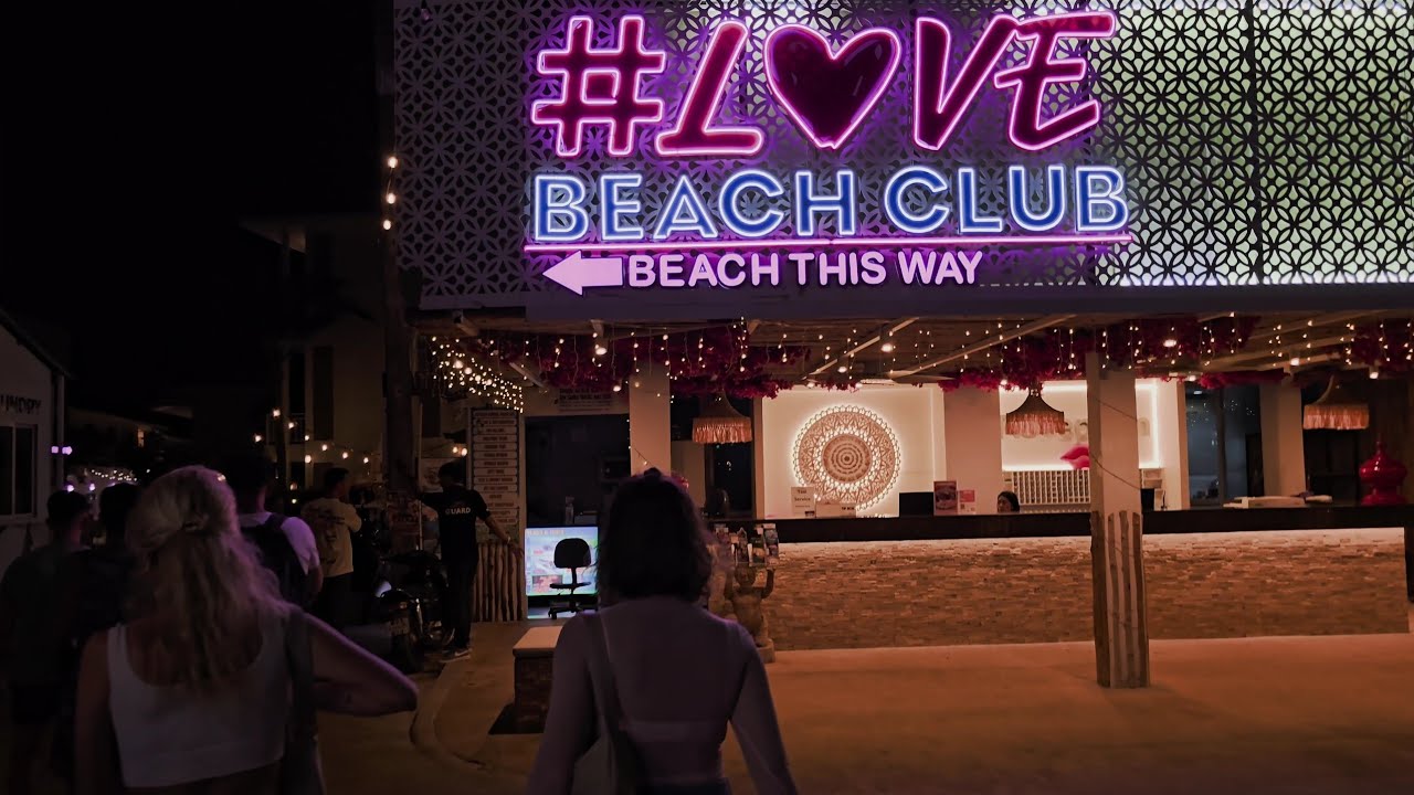 Koh Samui - High & Rainy Seasons 2025 4K - Chaweng Downtown, Love Beach Club, Ark Bar 🇹🇭 Thailand