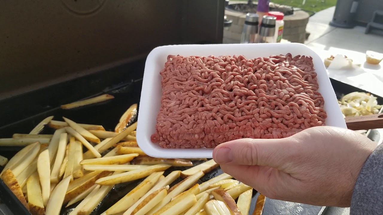 Blackstone Griddle - Patty Melts with French Fries