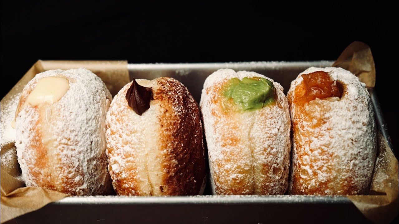 美式夾心甜甜圈系列：檸檬卡士達Lemon Custard Cream Doughnuts 🍩