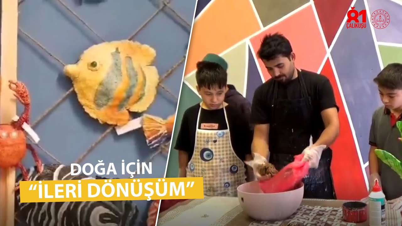 Kütahya Tavşanlı Fatih İHO öğrencileri, sürdürülebilir bir yaşam için çevre bilincine dikkat çekiyor