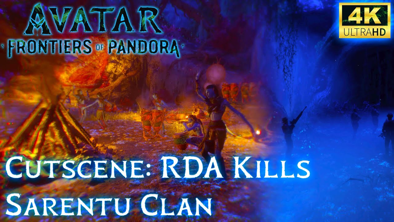 Cutscene (4K) RDA Kills Sarentu Clan / Avatar Frontiers Of Pandora / (PS5)