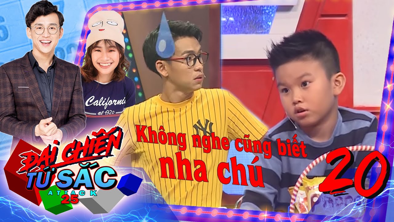 Đại Chiến Tứ Sắc Nh&iacute;-Attack25|Tập 20 FULL| Th&aacute;nh biết tuốt Minh Khang khiến MC v&agrave; bạn chơi đ&ograve;i bỏ về