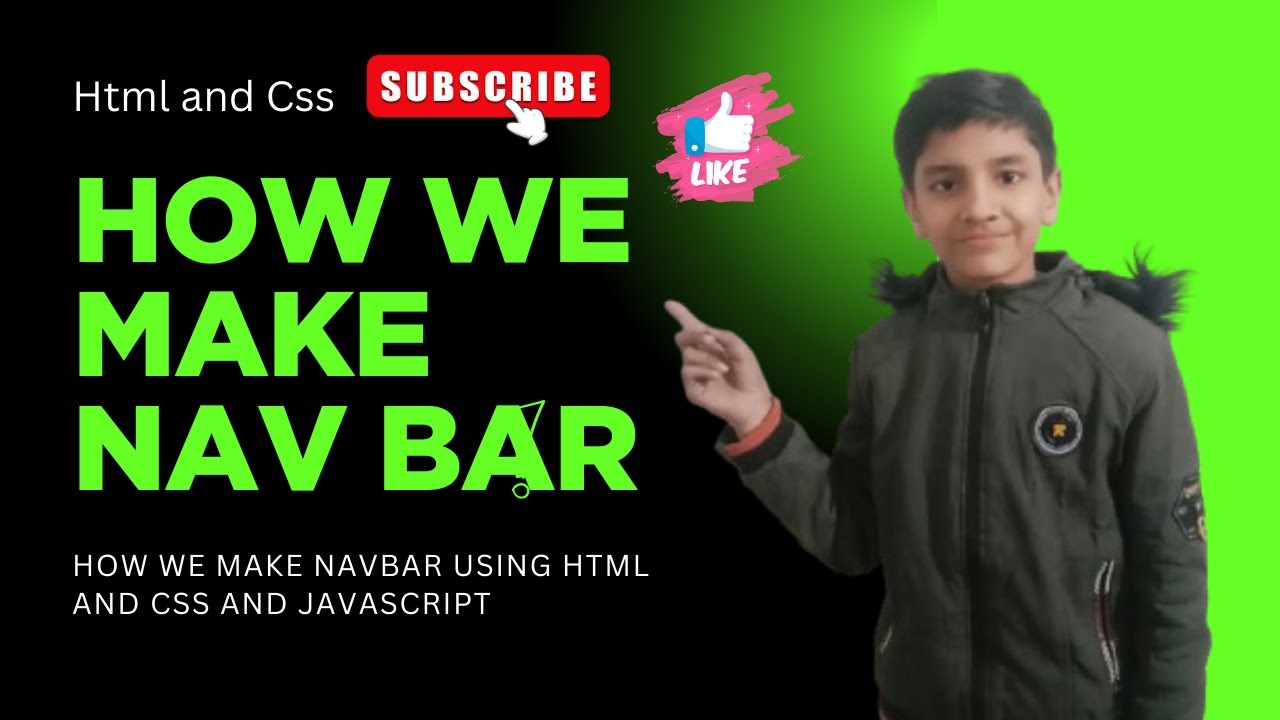 How to Create Responsive Navigation Bar Using HTML & CSS | Navbar Design Tutorial
