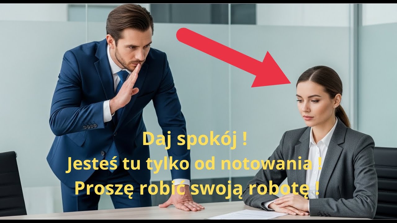 Prezes uciszył asystentkę przy wszystkich — 10 minut później firma zamarła !