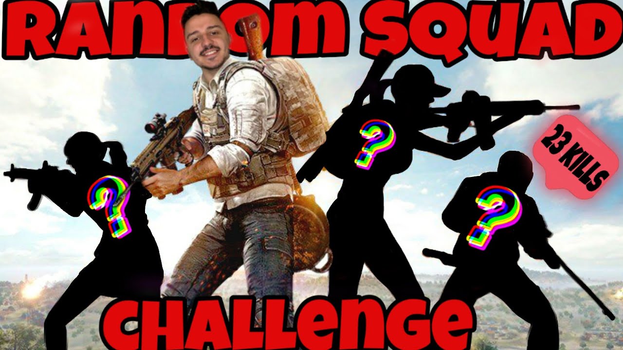 Cu *SQUAD RANDOM* e WIN 100% - 23 KILLS PUBG Mobile