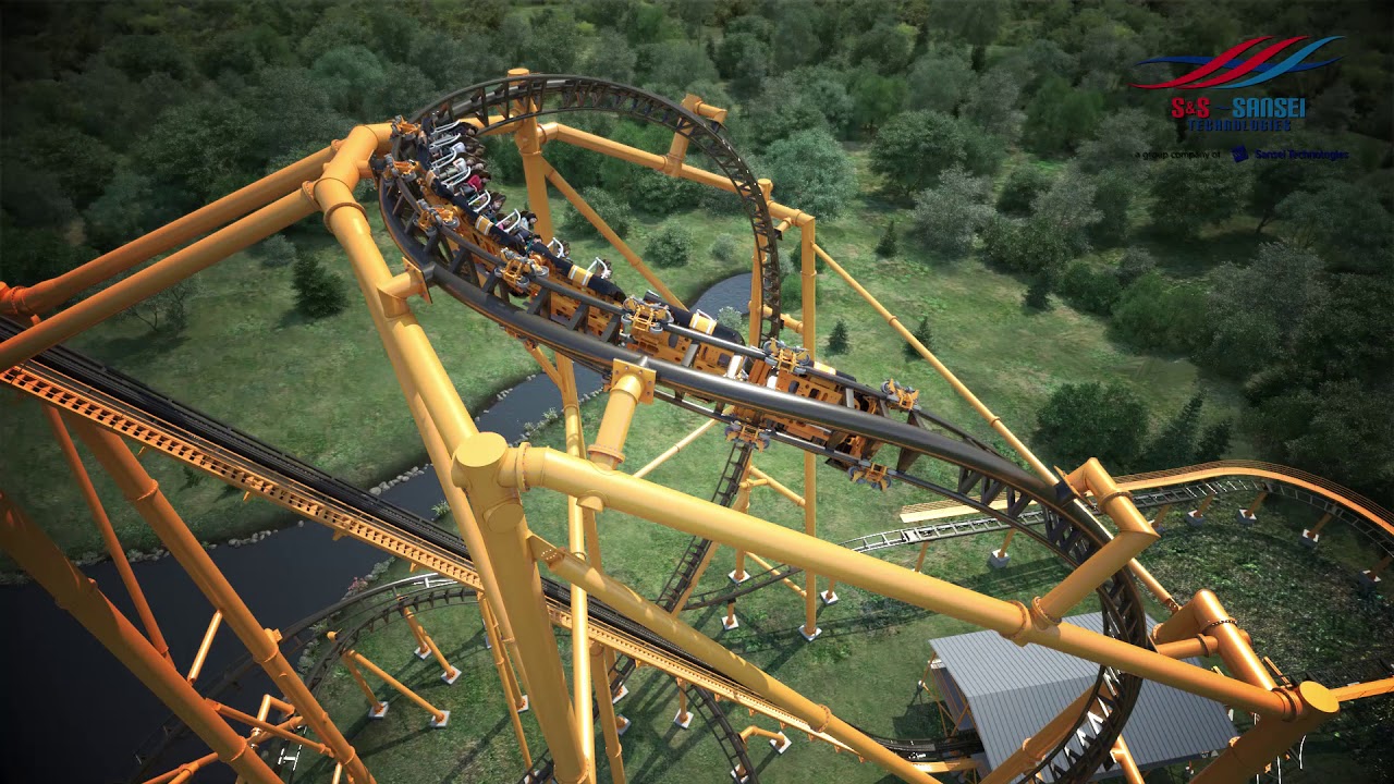 Kennywood Steel Curtain roller coaster NEW Birdseye View!
