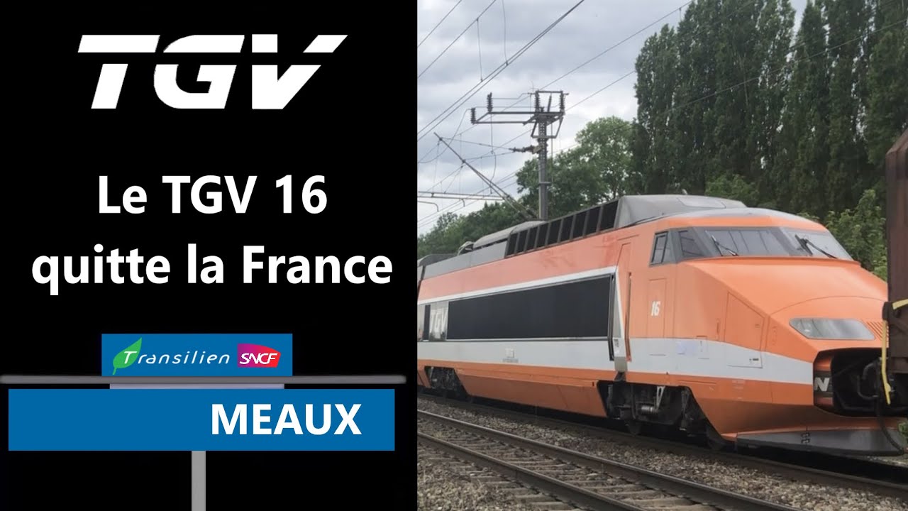 Le TGV PSE 16 quitte la France