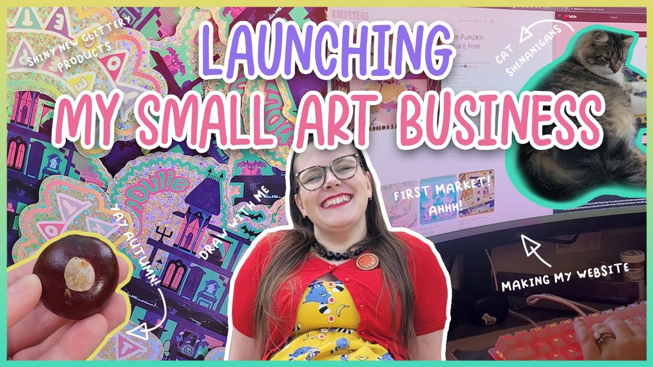 Launching My Small Art Business ✦ Opening my Shopify Store, First Craft Market  - Studio Vlog 01 ✦