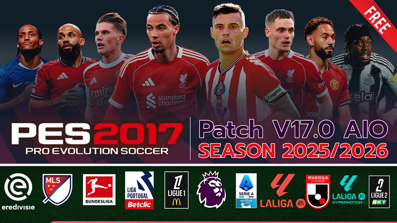 วิธีโหลด+ลง PES 2017 Patch 2025-2026 v17.0 AIO FREE แพทล่าสุด