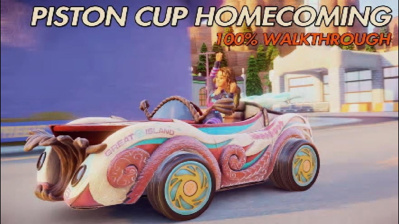 Disney SpeedStorm 100% Walkthrough | Piston Cup | Piston Cup Homecoming