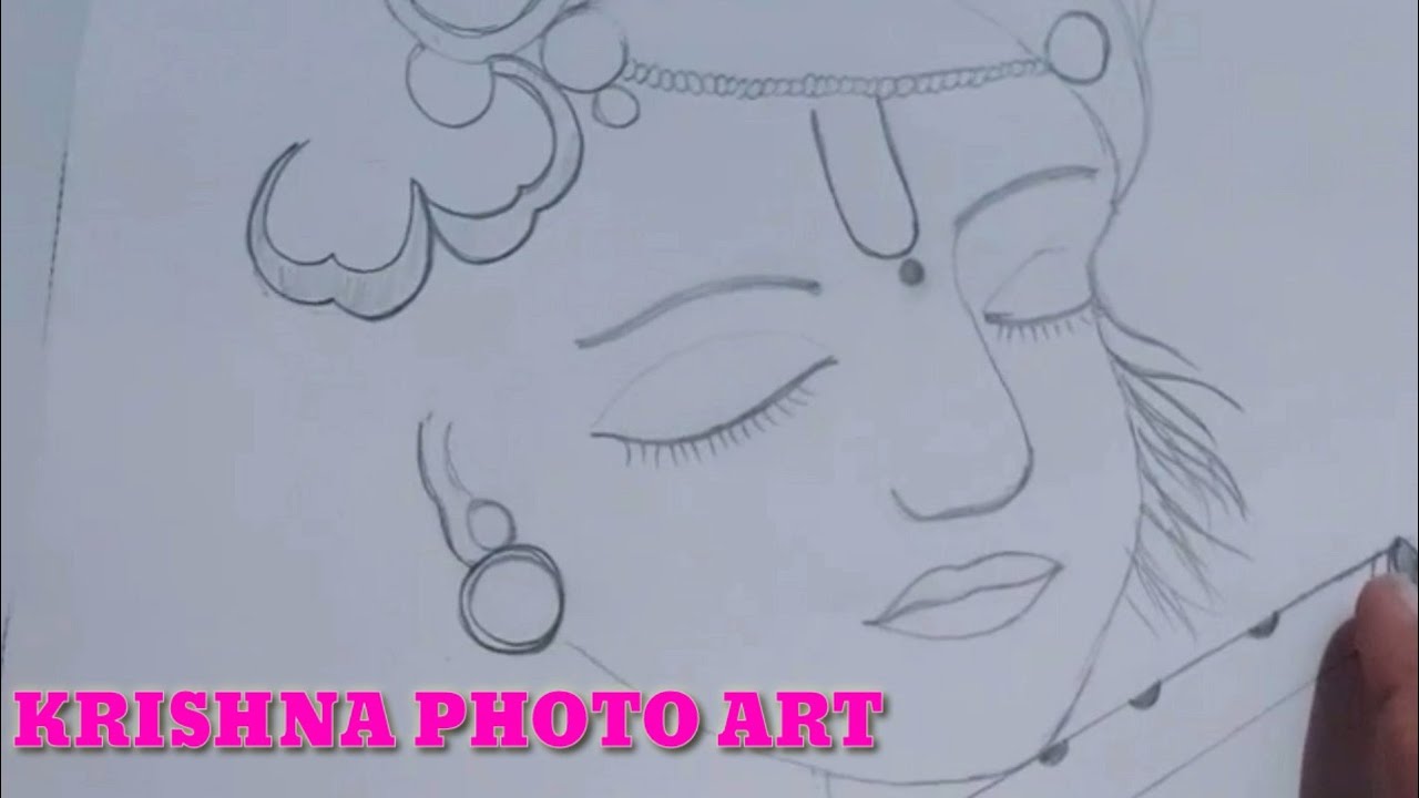 Krishna Photo Art Scretch | Radha Krishna Photo Art | How To Make Best Krishna Art Photo | 