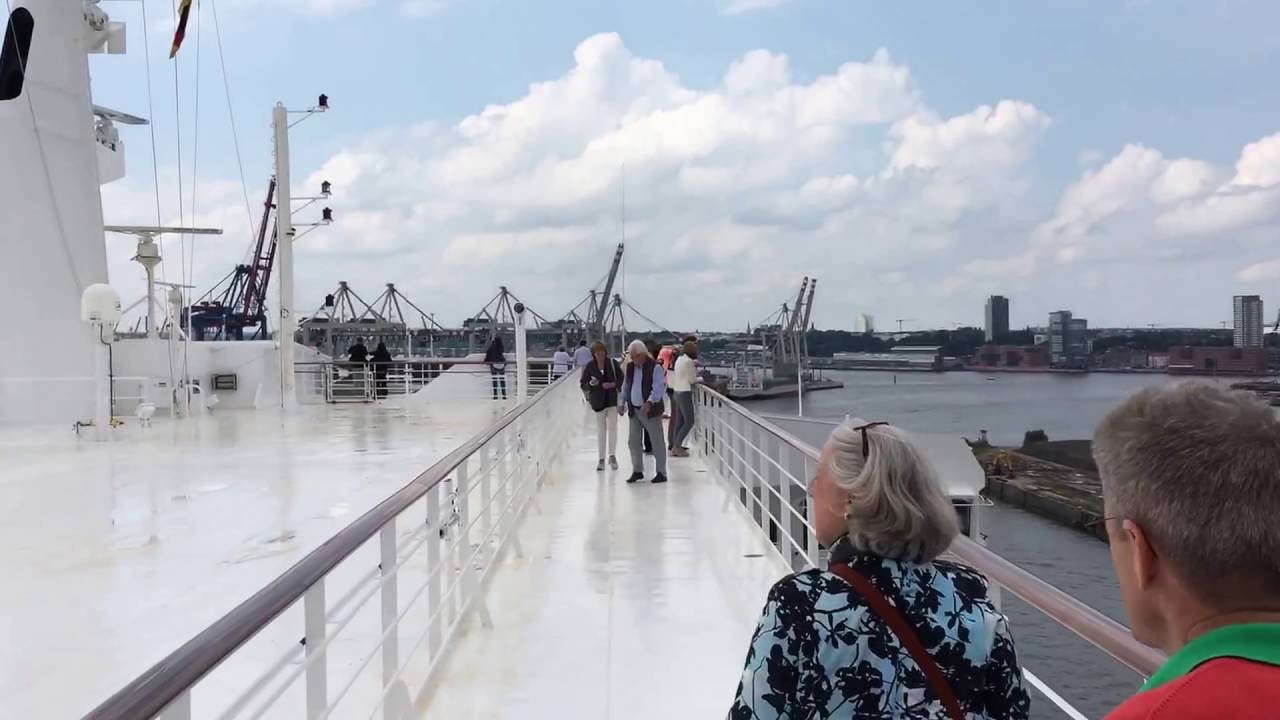 Remastered Queen Mary 2 Deck 13 & Deck 14 shot on 21 June 2016