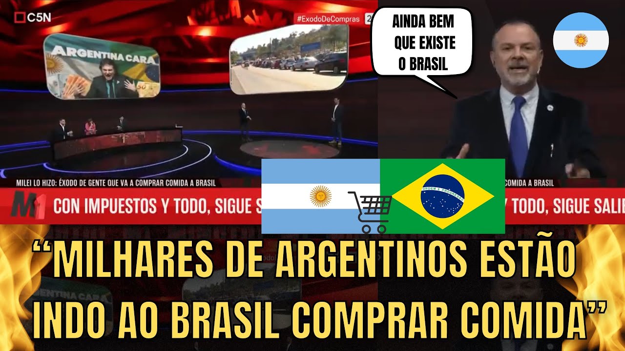 Tv Argentina Mostra Argentinos Lotando Os Supermercados Brasileiros